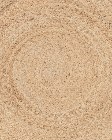 Bordered Brown Jute and Cotton Dhurrie - 6