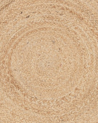 Bordered Brown Jute and Cotton Dhurrie - 6