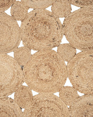 Scalloped Brown Jute Dhurrie - 6