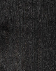 Solid Black Jute Dhurrie - 6