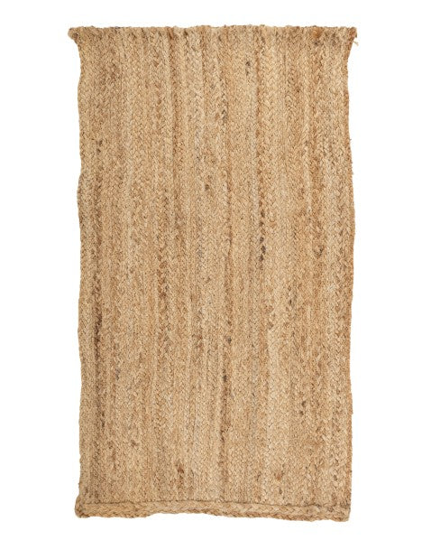 Textured Brown Jute Dhurrie - 2