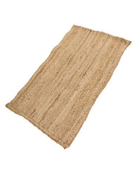 Textured Brown Jute Dhurrie - 3