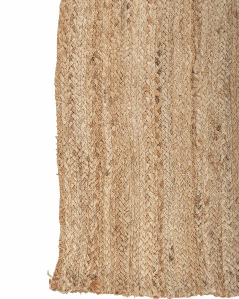 Textured Brown Jute Dhurrie - 4