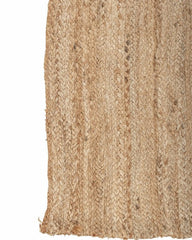Textured Brown Jute Dhurrie - 4