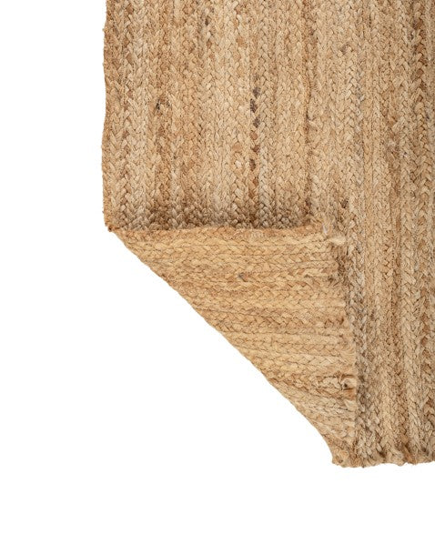Textured Brown Jute Dhurrie - 5
