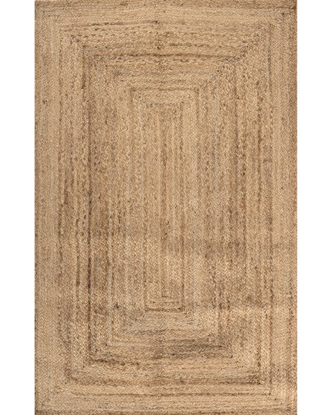 Braided Brown Jute Dhurrie - 2