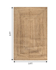 Braided Brown Jute Dhurrie - 7