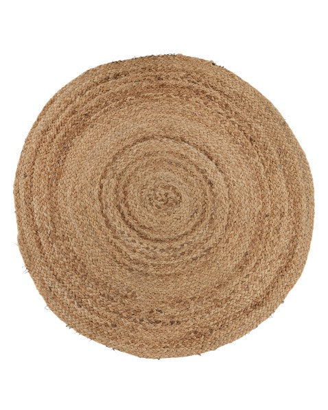 Braided Brown Jute Dhurrie - 2