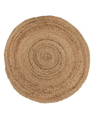 Braided Brown Jute Dhurrie - 2