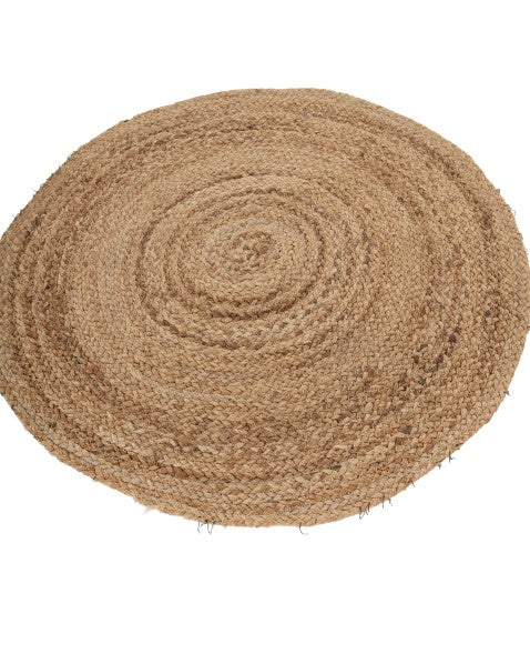 Braided Brown Jute Dhurrie - 3