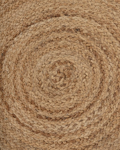 Braided Brown Jute Dhurrie - 5