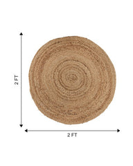 Braided Brown Jute Dhurrie - 6