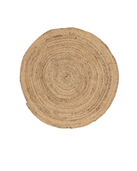 Solid Brown Jute Dhurrie - 2