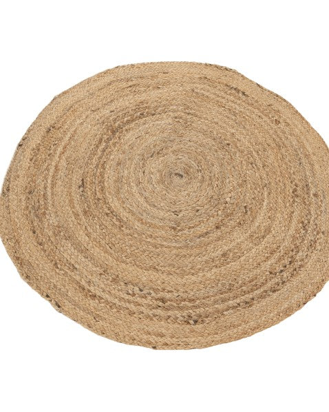 Solid Brown Jute Dhurrie - 3
