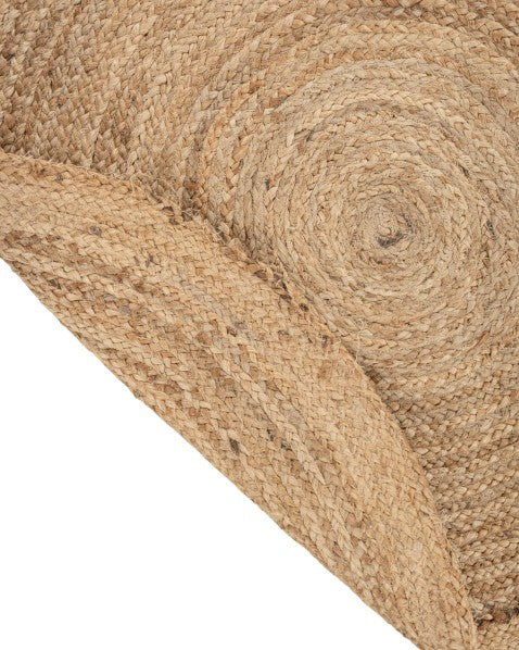 Solid Brown Jute Dhurrie - 5