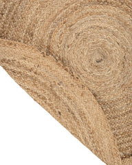 Solid Brown Jute Dhurrie - 5