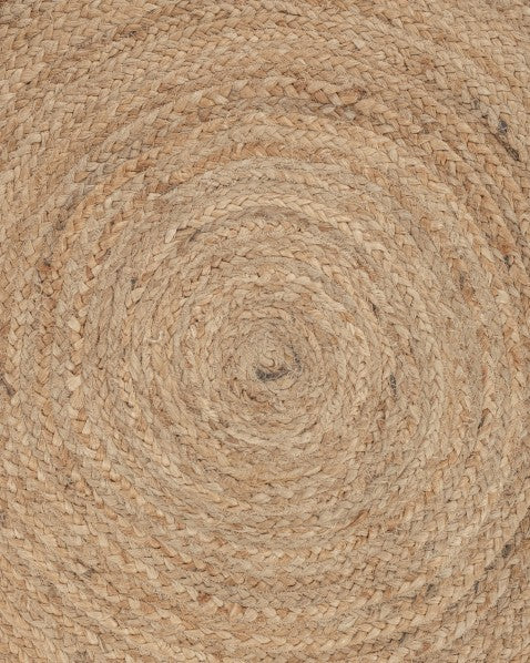 Solid Brown Jute Dhurrie - 6