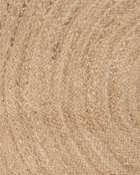 Fringed Brown Jute Dhurrie - 6