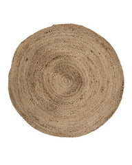 Solid Brown Jute Dhurrie - 2