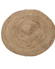 Solid Brown Jute Dhurrie - 3