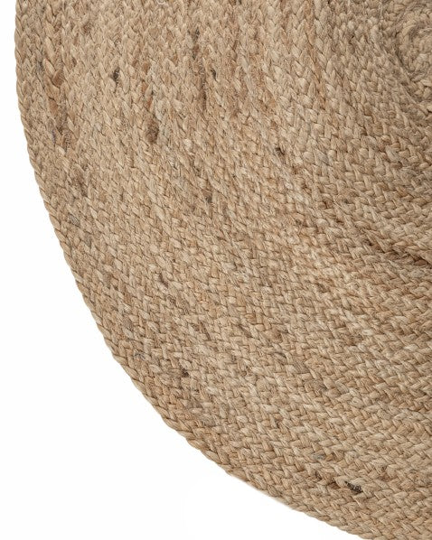 Solid Brown Jute Dhurrie - 4