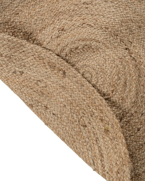 Solid Brown Jute Dhurrie - 5