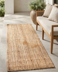 Braided Brown Jute Dhurrie - 1