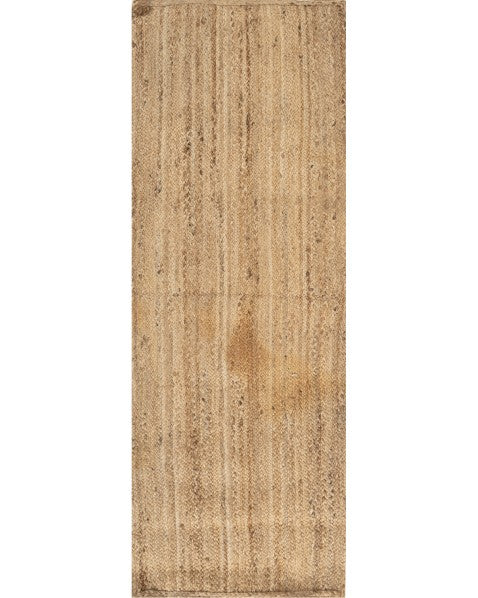 Braided Brown Jute Dhurrie - 2