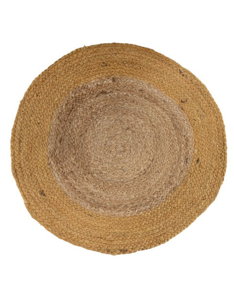 Braided Brown Jute Dhurrie - 2