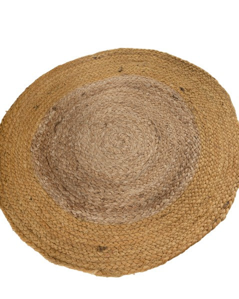 Braided Brown Jute Dhurrie - 3