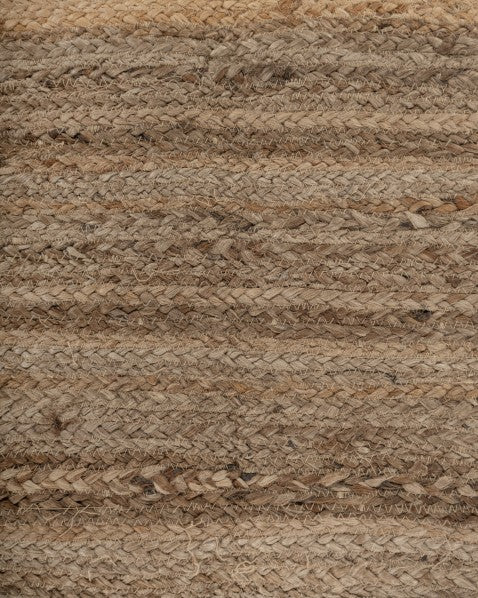 Bordered Brown Jute Dhurrie - 5