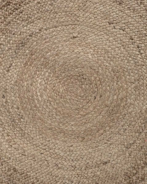 Bordered Brown Jute Dhurrie - 6