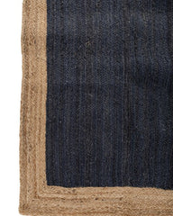 Bordered Brown Jute Dhurrie - 4
