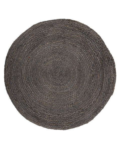 Solid Brown Jute Dhurrie - 2