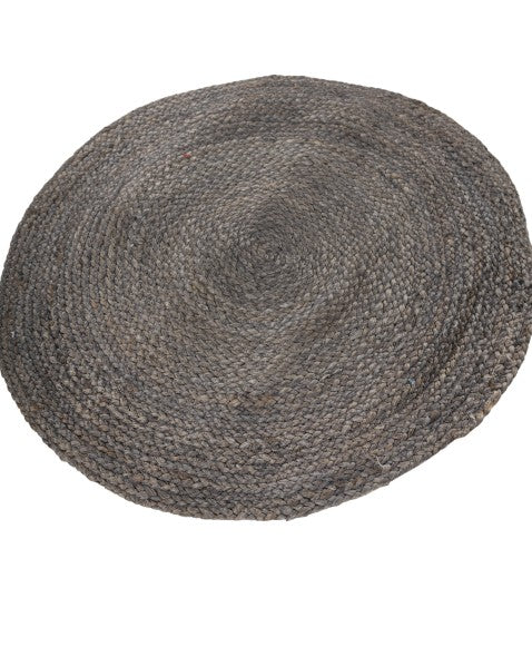 Solid Brown Jute Dhurrie - 3