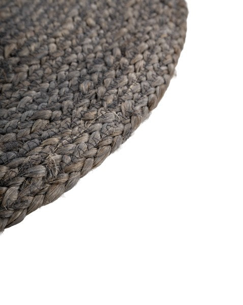 Solid Brown Jute Dhurrie - 4