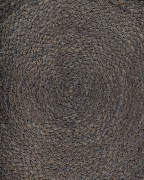 Solid Brown Jute Dhurrie - 5