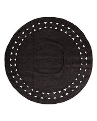 Cutwork Classic Burgundy Jute Dhurrie - 2