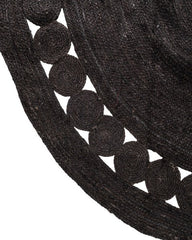 Cutwork Classic Burgundy Jute Dhurrie - 4