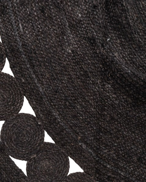 Cutwork Classic Burgundy Jute Dhurrie - 6