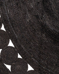 Cutwork Classic Burgundy Jute Dhurrie - 6