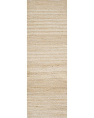 Braided White Jute Dhurrie - 2