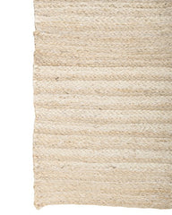 Braided White Jute Dhurrie - 4