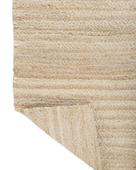 Braided White Jute Dhurrie - 5