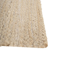 Solid White Jute Dhurrie - 4