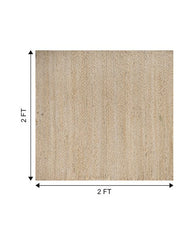 Solid White Jute Dhurrie - 6