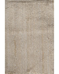 Solid White Jute Dhurrie - 2