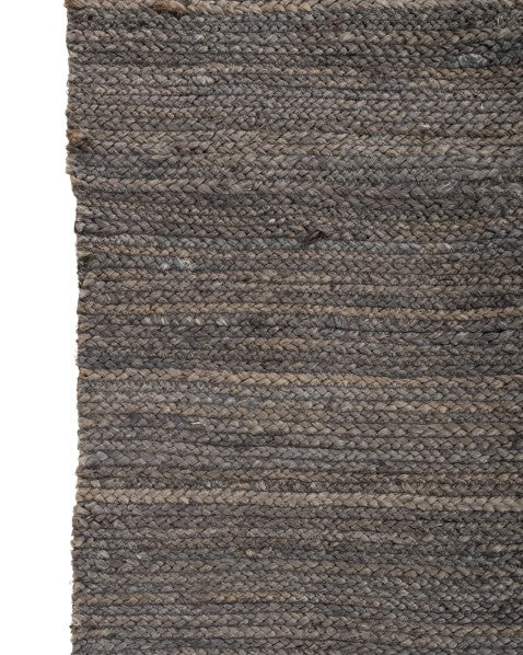 Braided Silver Jute Dhurrie - 4