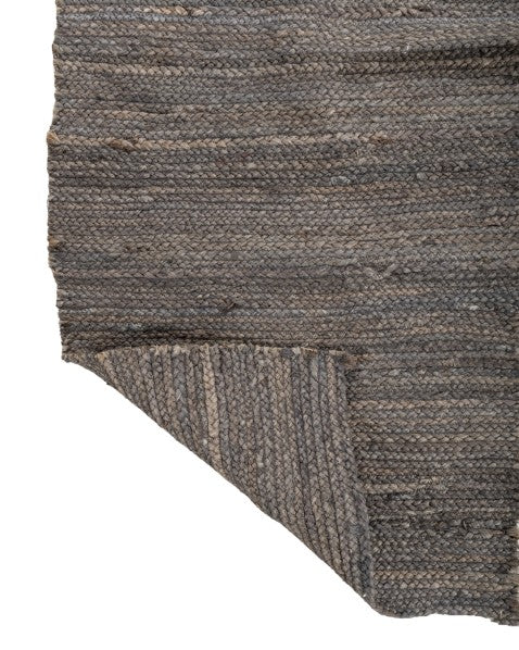 Braided Silver Jute Dhurrie - 5