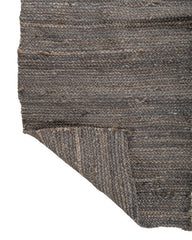 Braided Silver Jute Dhurrie - 5